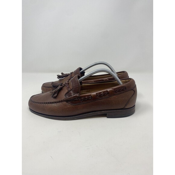Allen Edmonds Shoes Mens Size 9.5D Brown Leather Tassel Loafers Dress Made USA main image 14